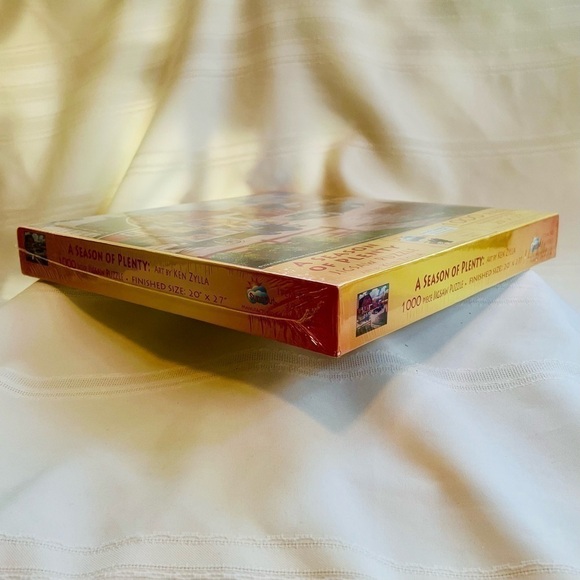 Jigsaw Puzzle A Season of Plenty 1000 Pc 20” X 27” SunsOut NEW SEALED Made in US - Picture 4 of 6